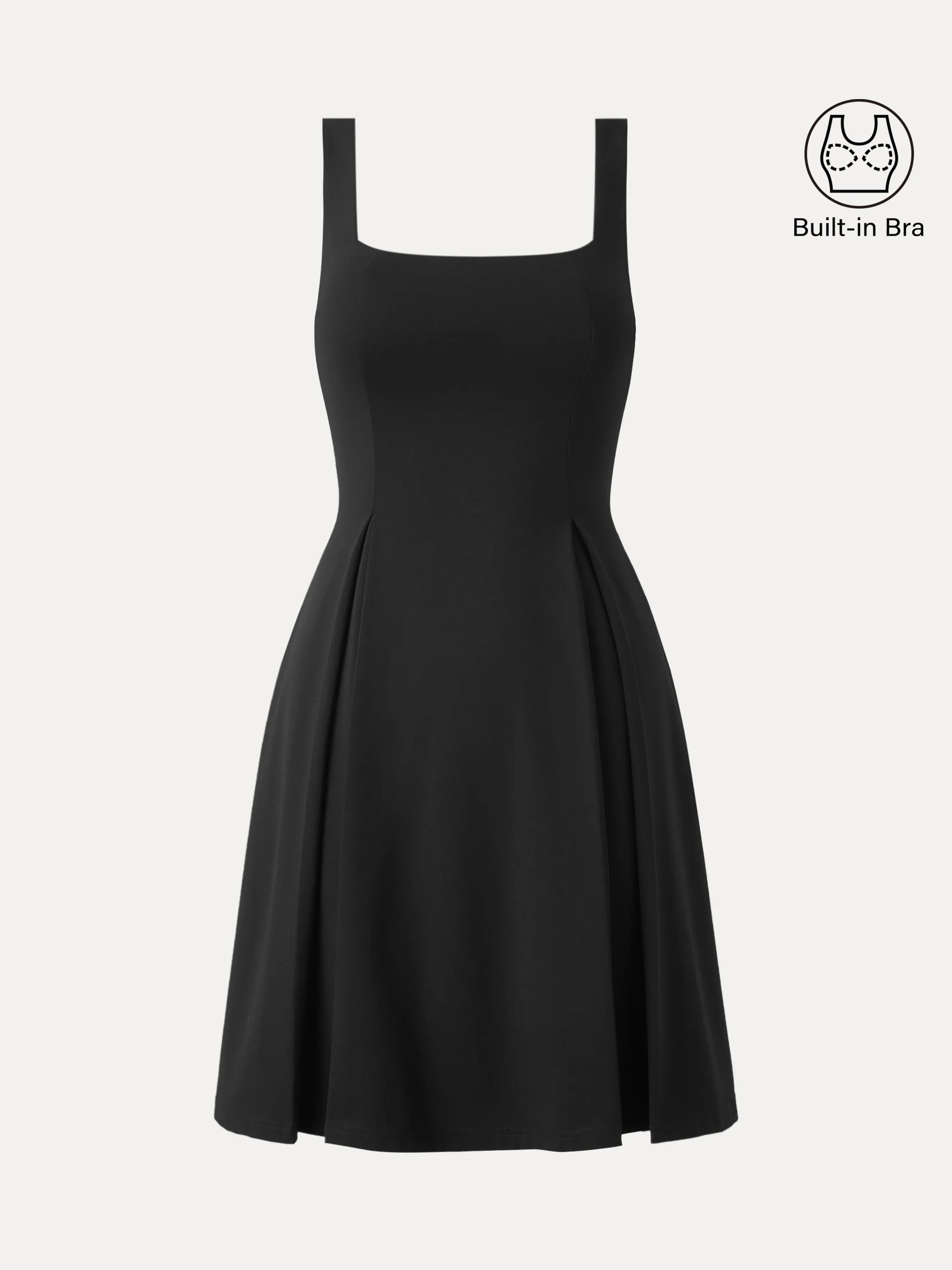 Square Neck Fit-and-flare Mini Brami Dress sold by ogl move product image thumbnail 2