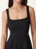 Square Neck Fit-and-flare Mini Brami Dress sold by ogl move