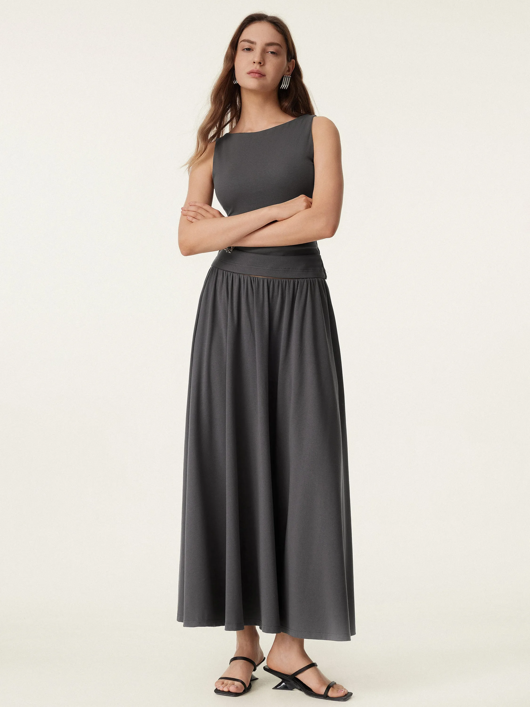 Umbrella Maxi Skirt with Pockets sold by ogl move product image thumbnail 3