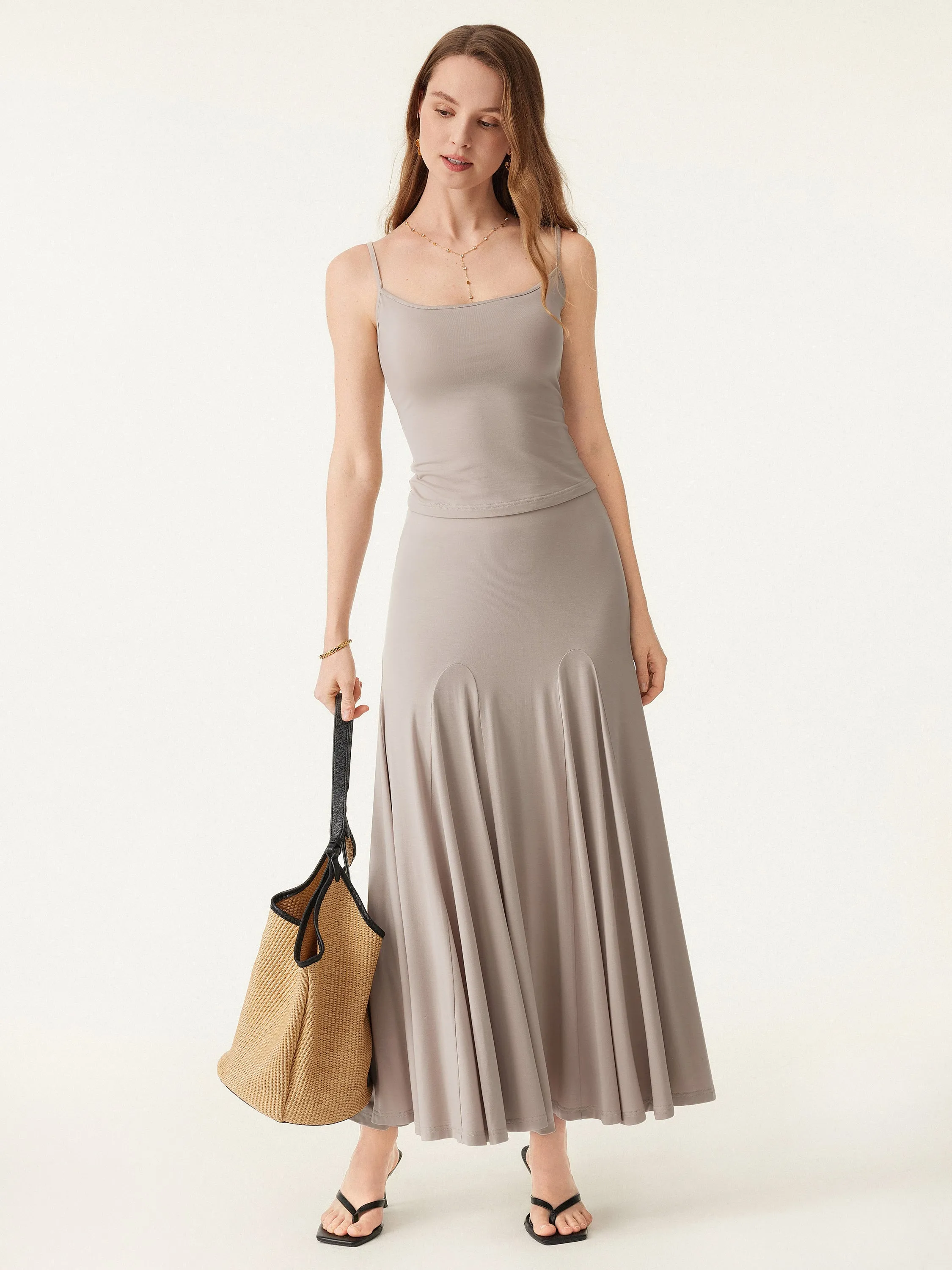 U-neck Adjustable Straps Spaghetti Brami Top sold by ogl move product image thumbnail 4