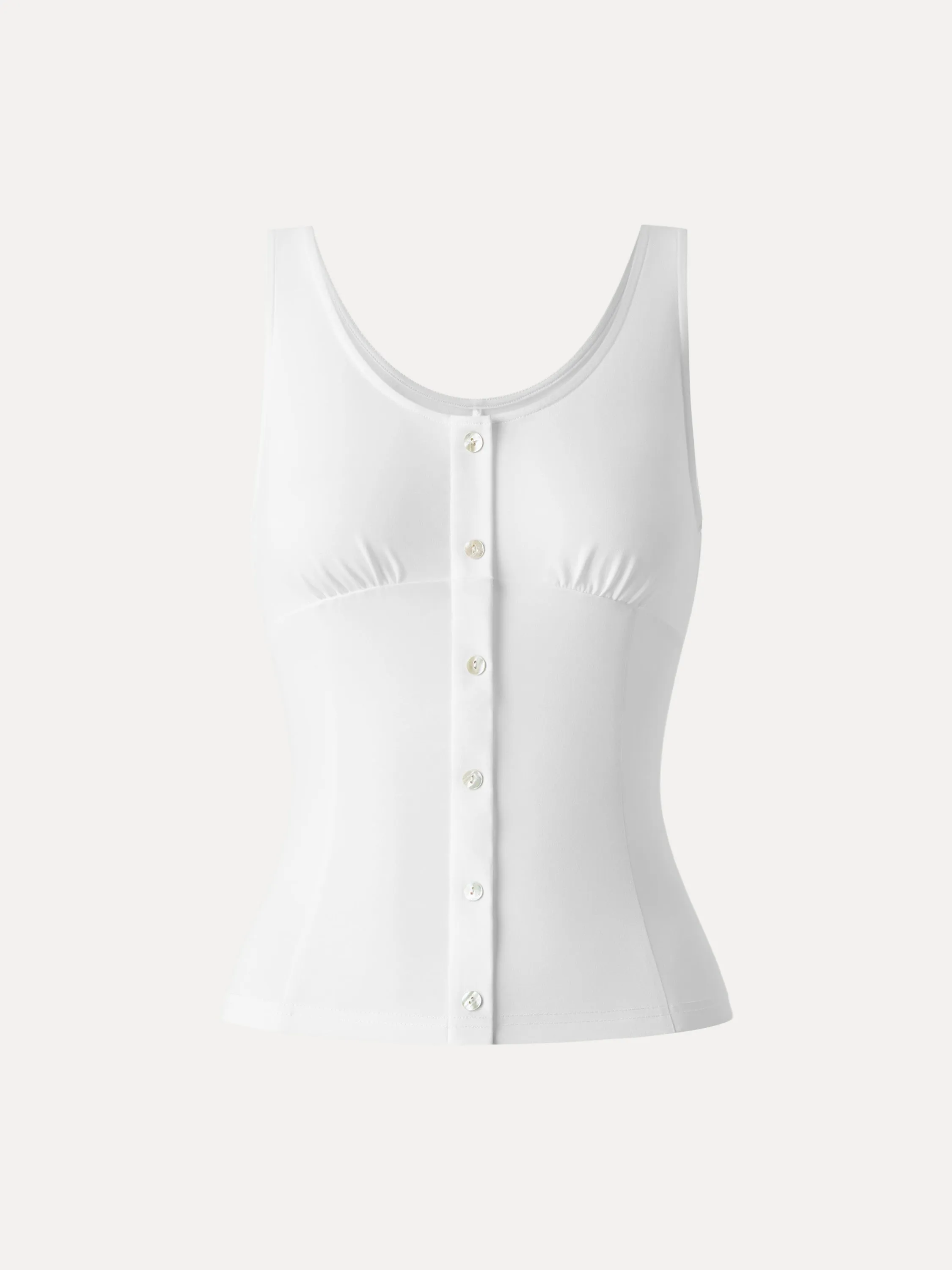 U-neck Faux Button Front Tank sold by ogl move product image thumbnail 2