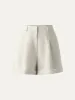 Wrinkle-resistant High Rise Cuffed Linen Shorts sold by ogl move
