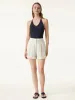 Wrinkle-resistant High Rise Cuffed Linen Shorts sold by ogl move