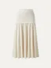 Wrinkle-free Cotton-linen Mid Rise Midi Skirt sold by ogl move