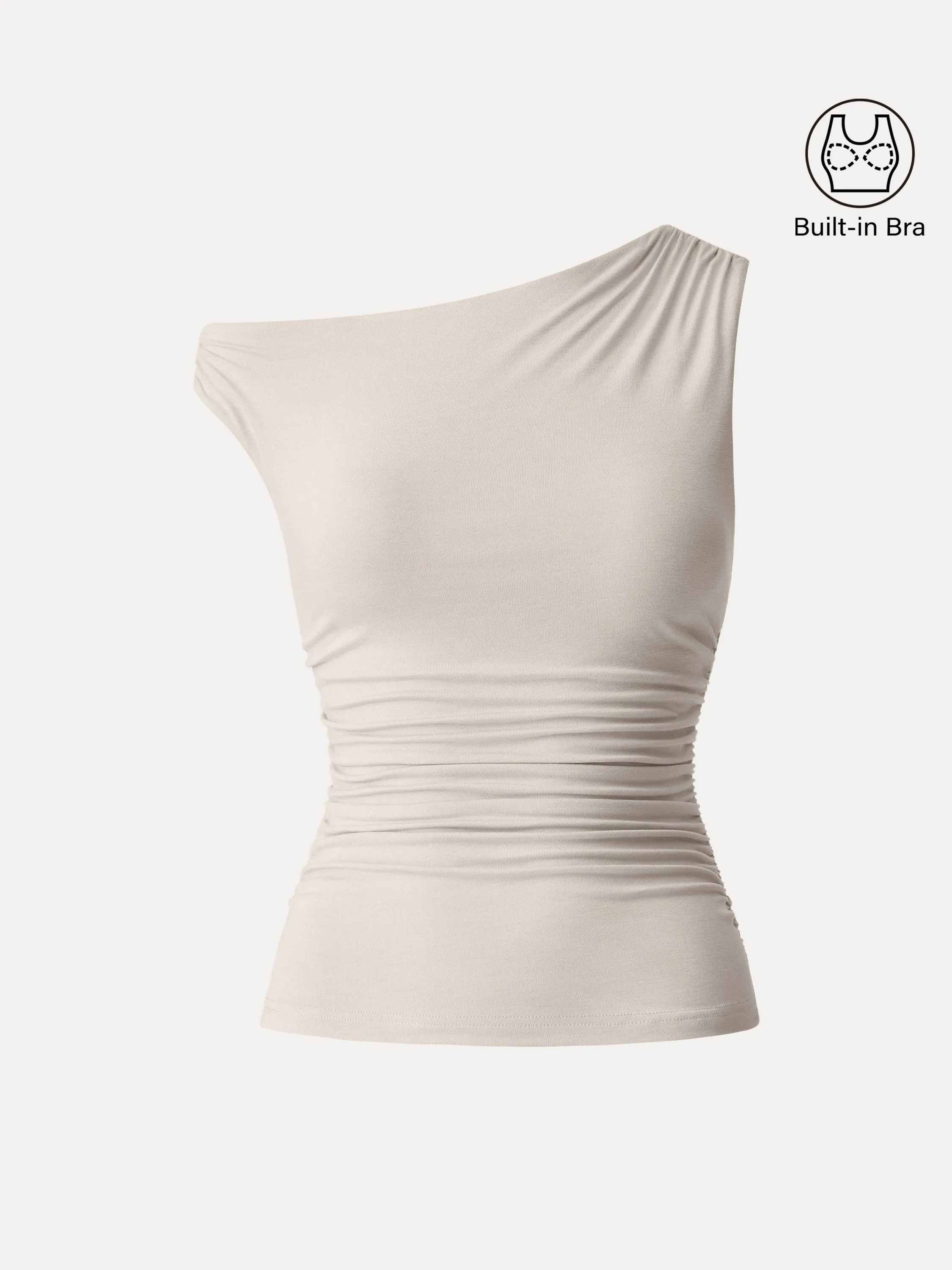 Cooling Asymmetrical Ruched Brami sold by ogl move product image thumbnail 2