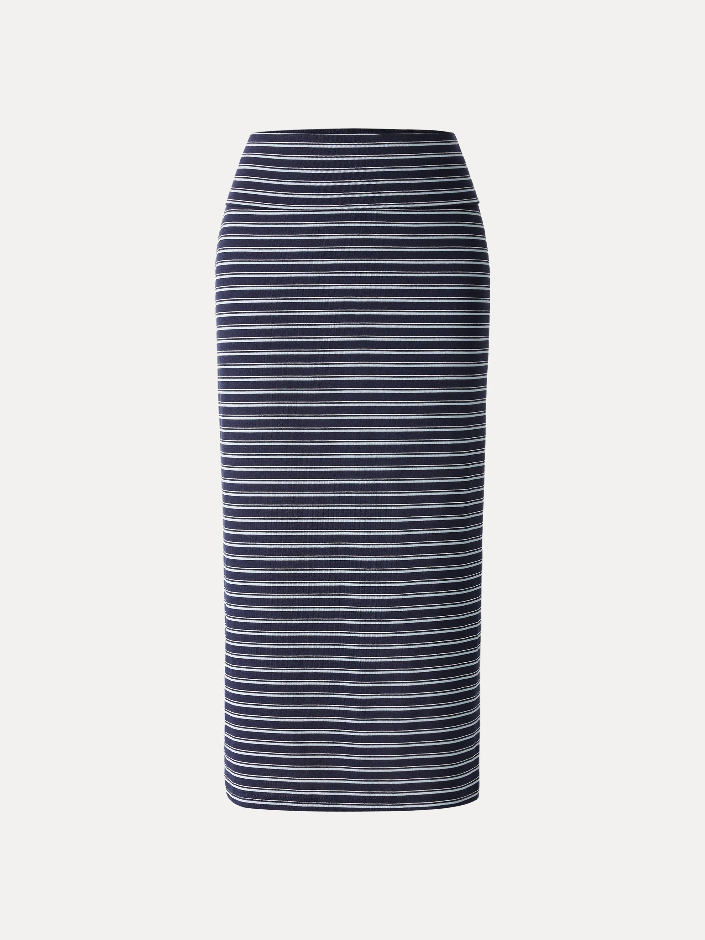 Low Rise Folded Waist Striped Midi Skirt sold by OGLmove product image thumbnail 3