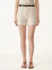 Sandwashed Mid Rise Pull-on Shorts with Pockets sold by ogl move