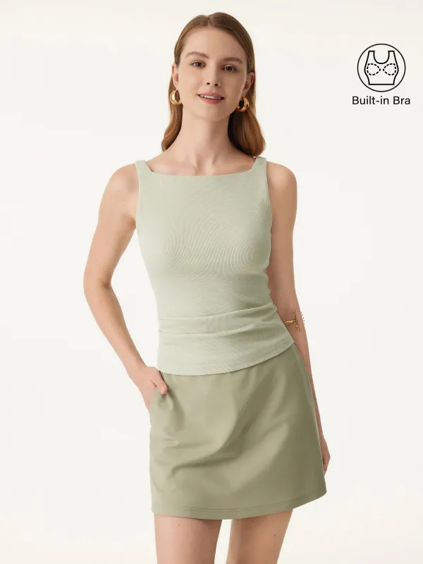 Stretch Cotton Square Neck Tucked New Airy Brami sold by ogl move