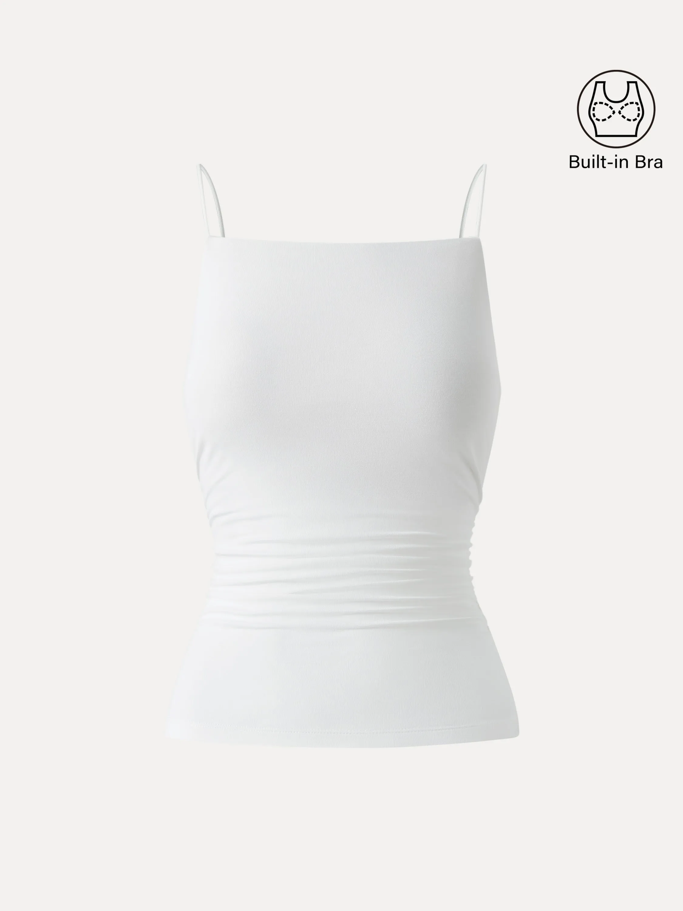 Ultrasoft Side Ruched Spaghetti Brami sold by ogl move product image thumbnail 2