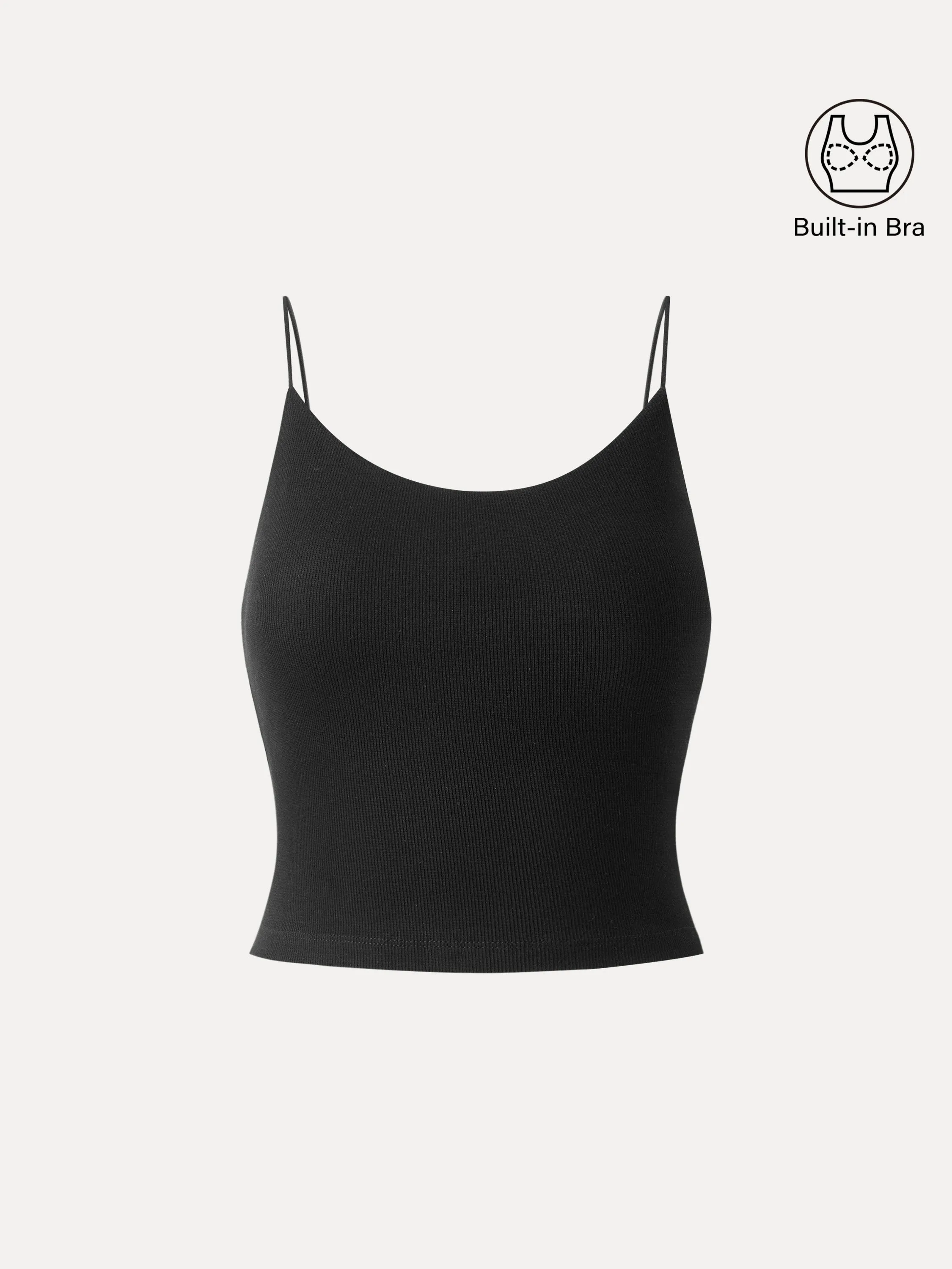 Stretch Cotton U-neck Spaghetti Slim Strap Brami sold by ogl move product image thumbnail 2