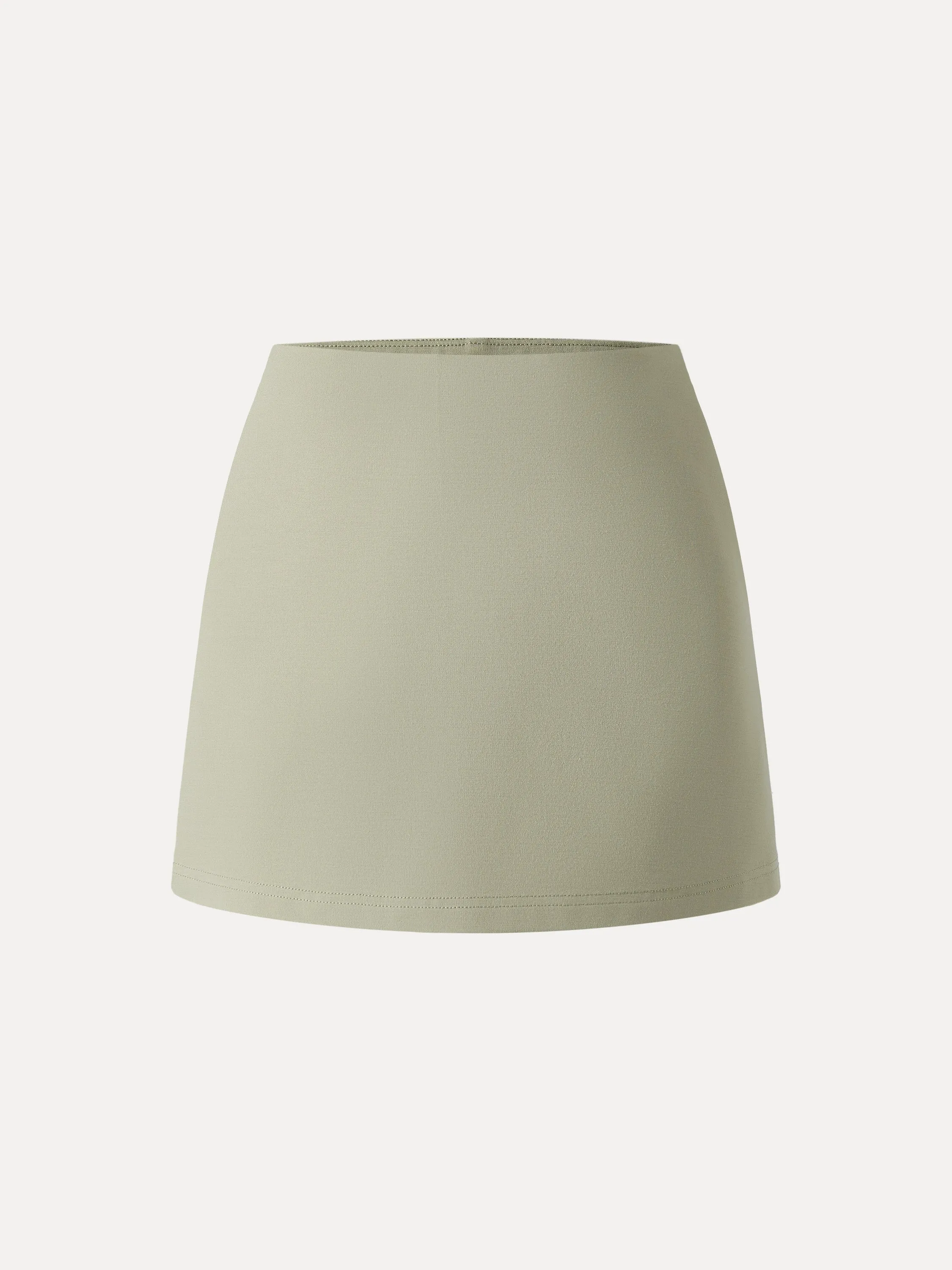 Bamboo Ponte Mid Rise A-line Skort with Pockets sold by ogl move product image thumbnail 3