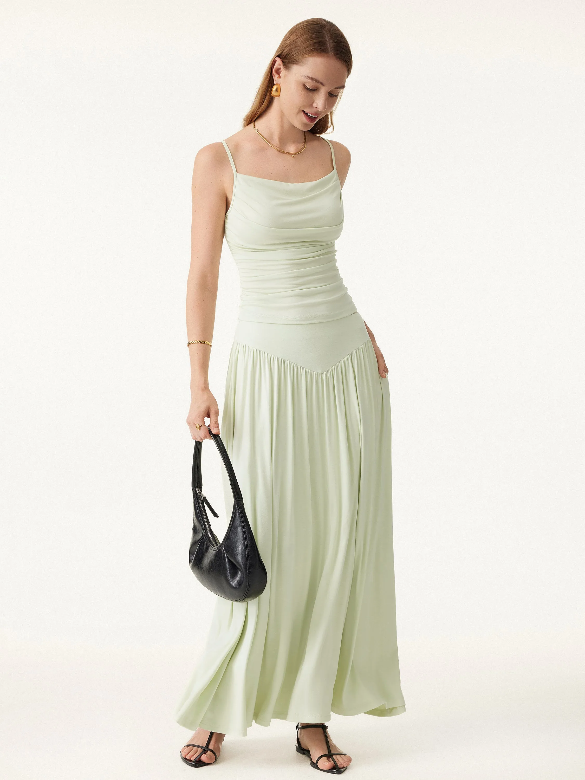 Adjustable Spaghetti Straps Side Ruched New Airy Bra Tank sold by OGLmove product image thumbnail 2