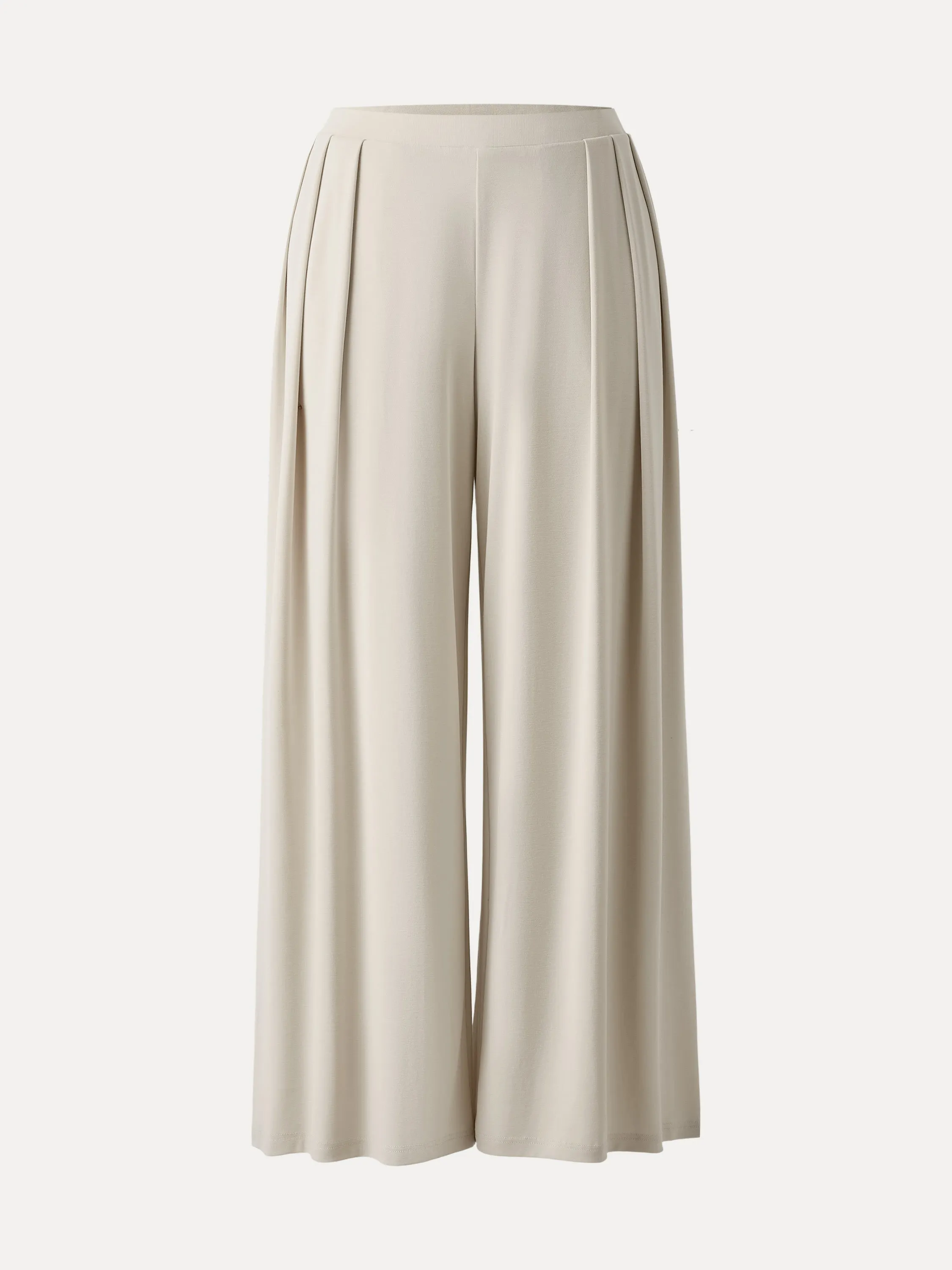 Sandwashed Mid Rise Pleated Wide Leg Palazzo Pants with Pockets sold by OGLmove product image thumbnail 3