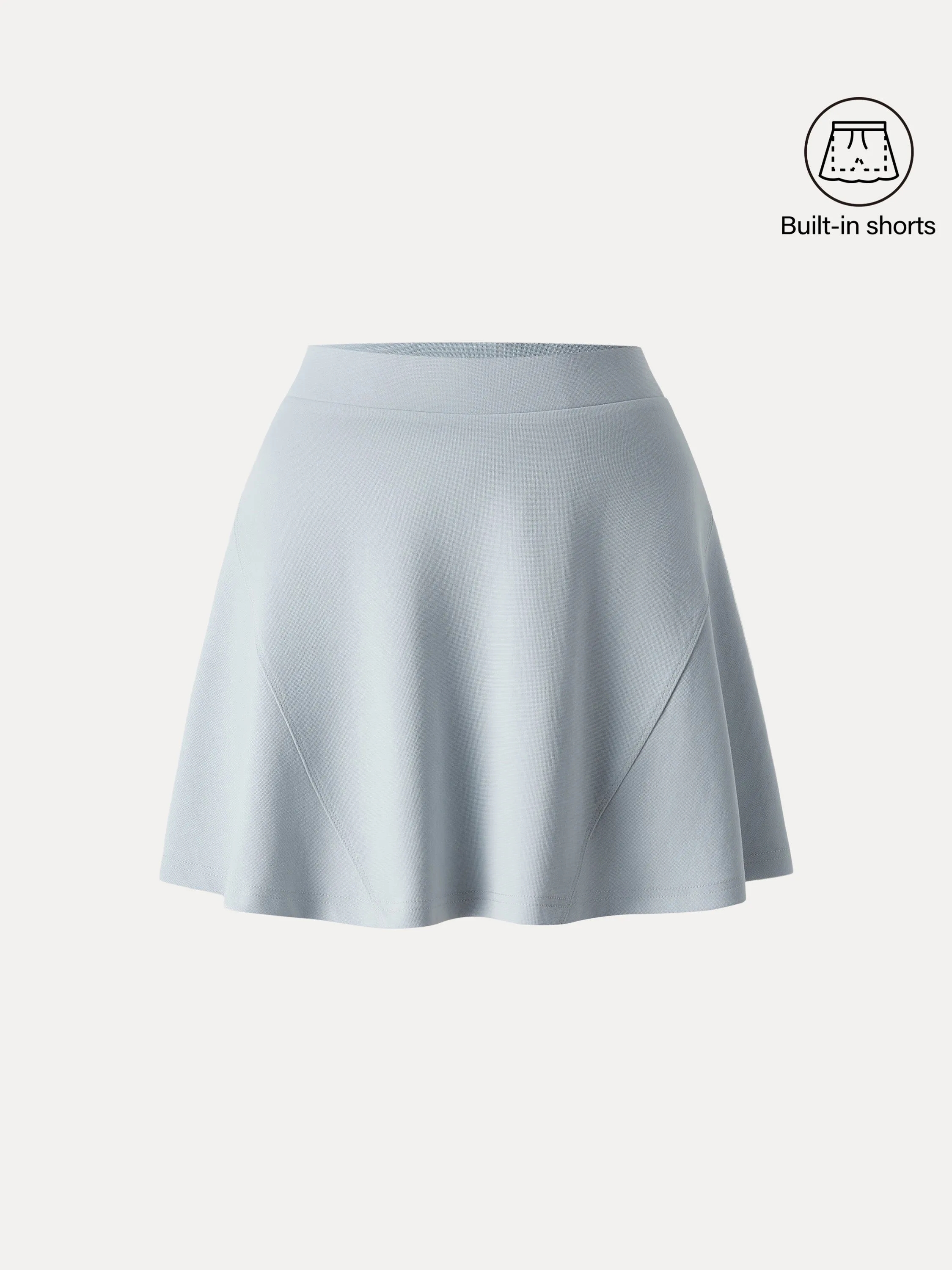 Sandwashed Pull-on Circle Skirt with Shorts sold by ogl move product image thumbnail 3