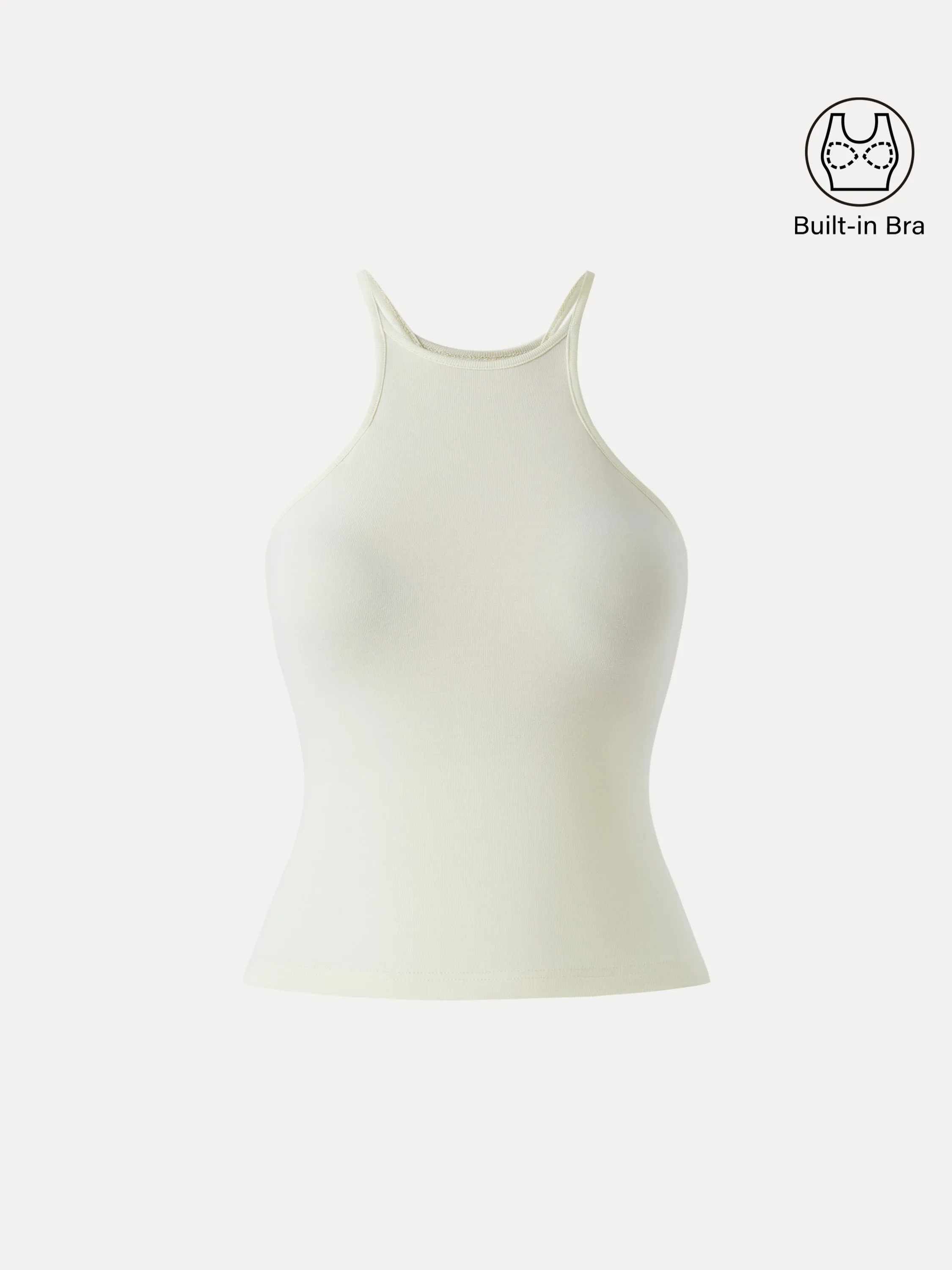 Stretch Cotton Crewneck Spaghetti Brami sold by ogl move product image thumbnail 3