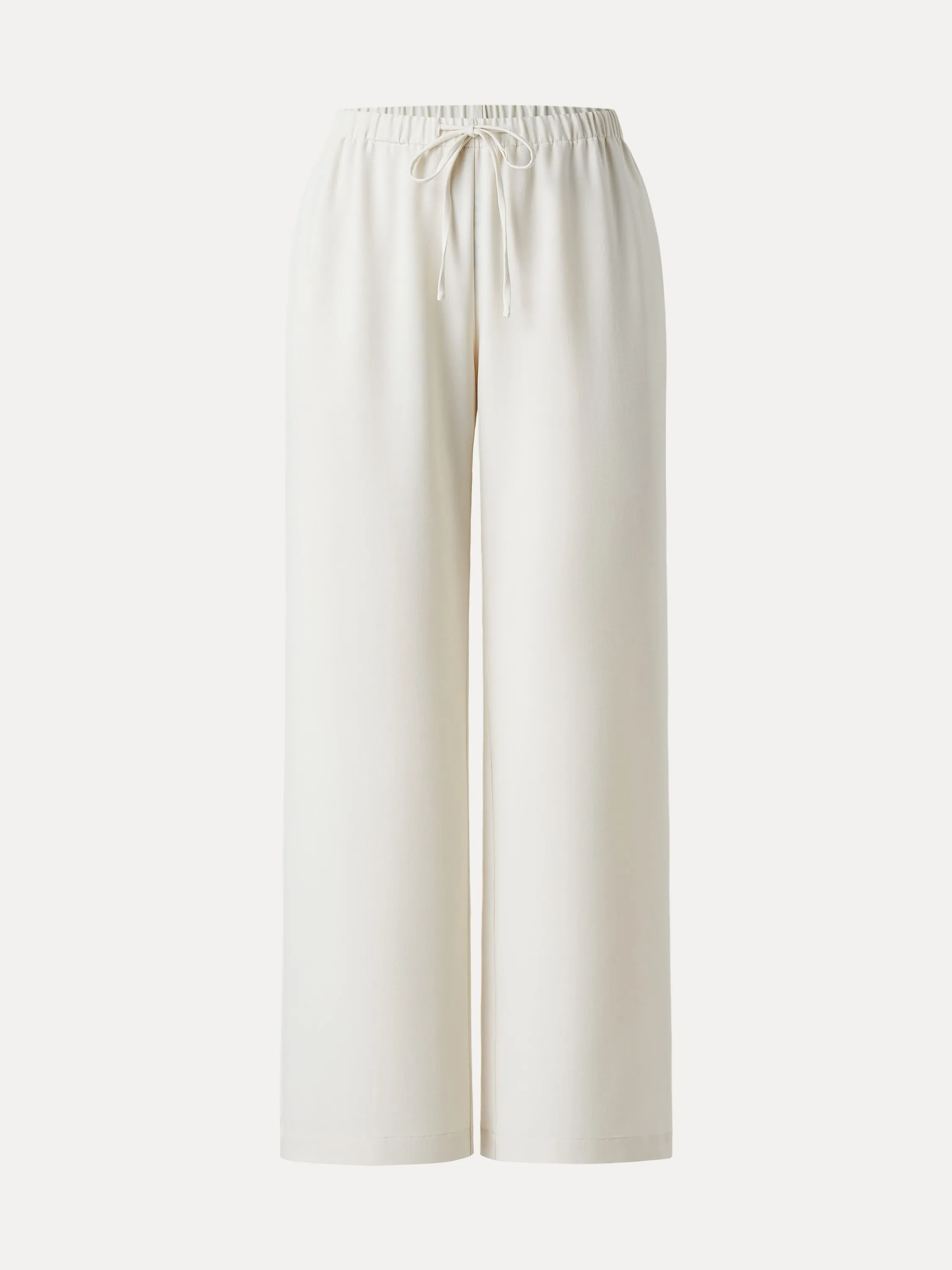Wrinkle-free Tencel-Linen Wide Leg Pull-on Pants with Pockets sold by ogl move product image thumbnail 2