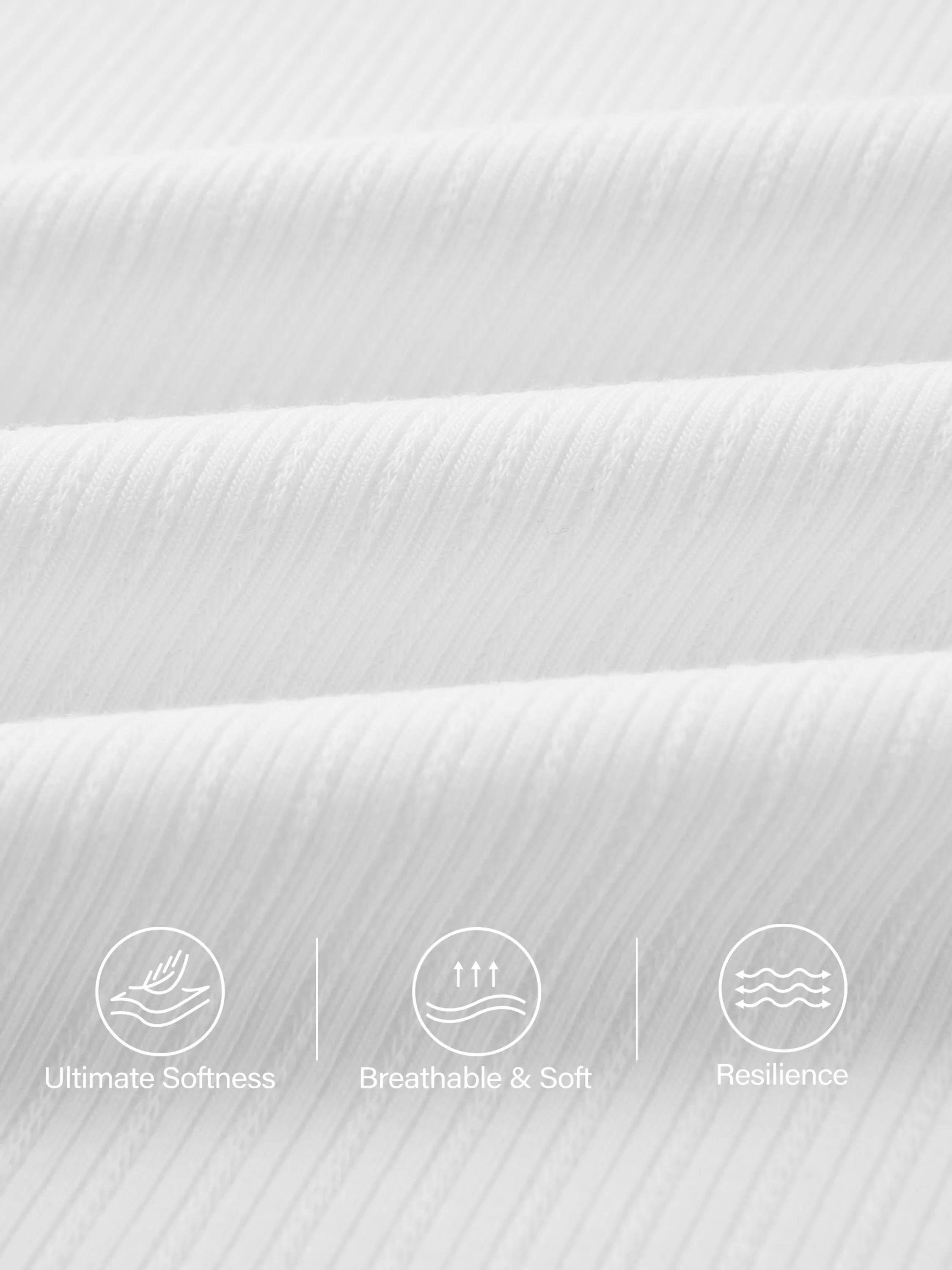 2Pcs Set Stretch Cotton Pointelle Wide Straps Brami Tank & A-line Midi Skirt sold by ogl move product image thumbnail 4