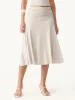 Flowy Side Ruched A-line Midi Skirt sold by ogl move