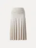Flowy Side Ruched A-line Midi Skirt sold by ogl move