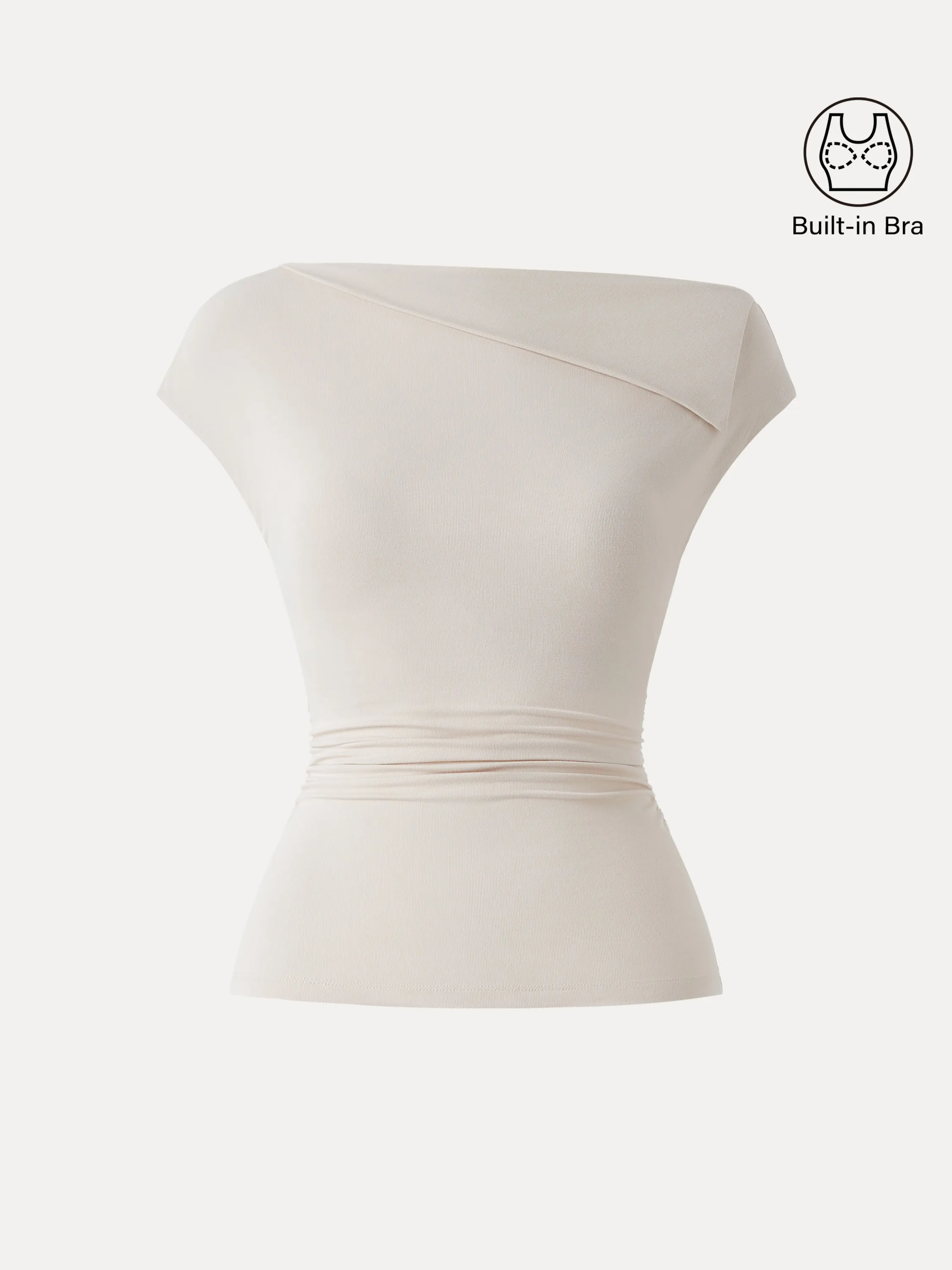 Flap Collar Side Ruched New Airy Brami sold by ogl move product image thumbnail 3