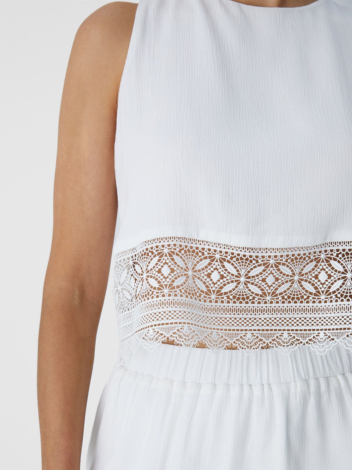 Lace Panel Crew Vacay Tank sold by ogl move product image thumbnail 5