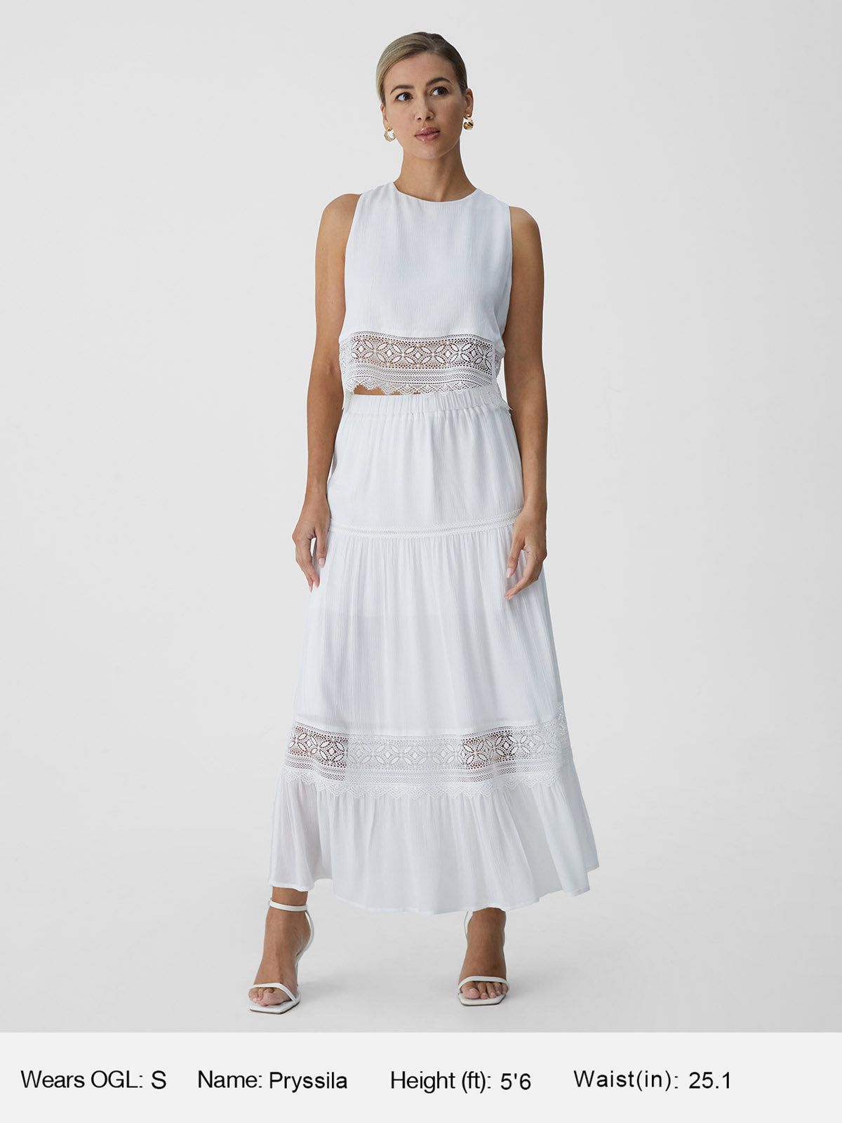 Lace Panel Crew Vacay Tank sold by ogl move product image thumbnail 3