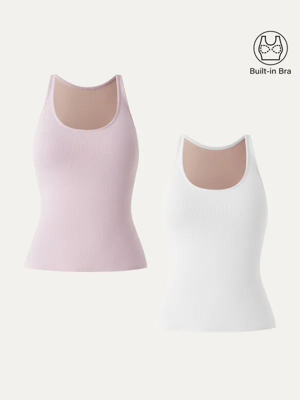 2Pcs Set Essential Stretch Cotton U-neck New Airy Brami sold by ogl move