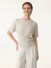 3Pcs Set Sandwashed Crewneck Short Sleeve Tucked Tee sold by ogl move