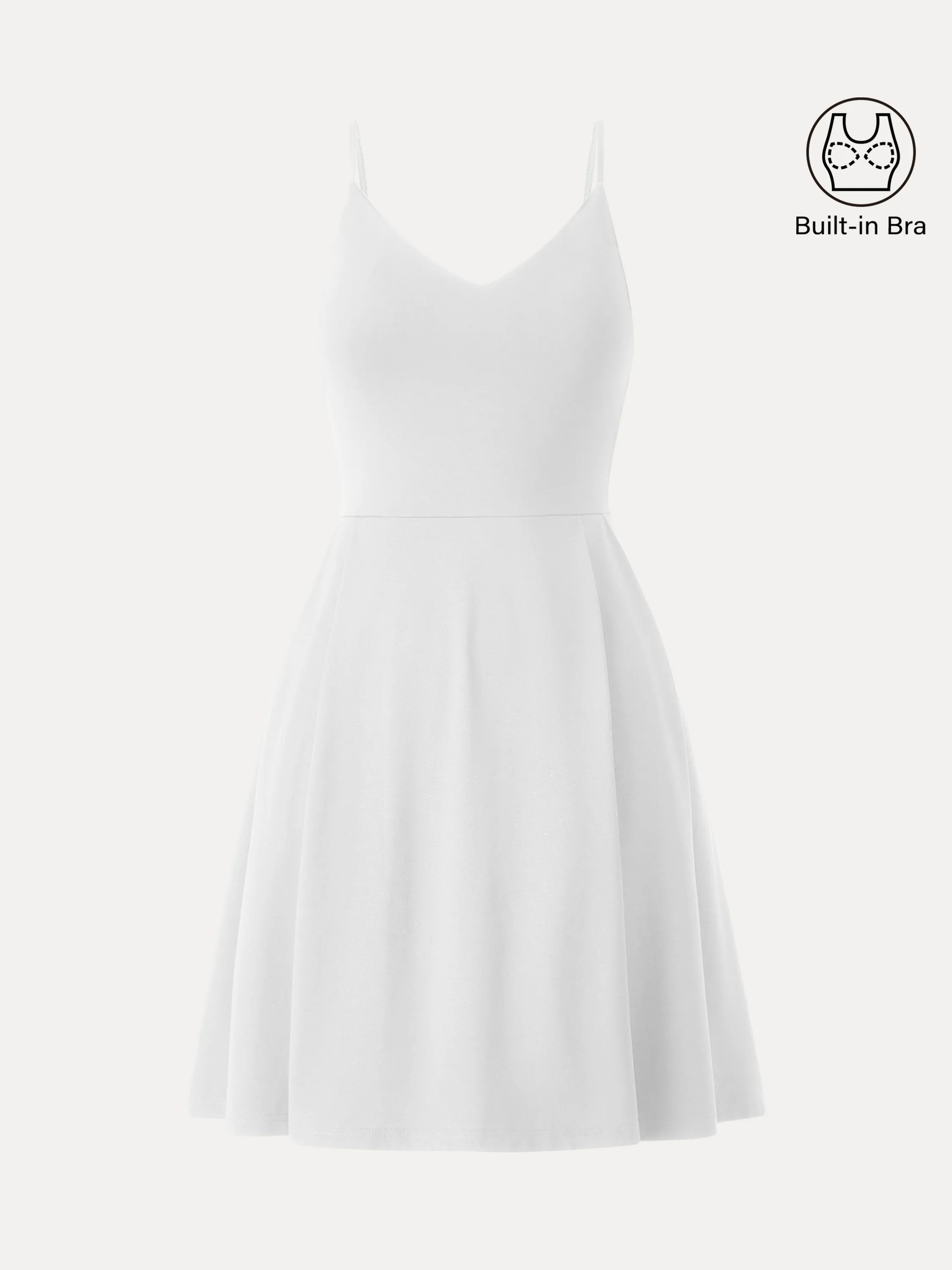 V-neck Fit-and-flare Mini Brami Dress with Pockets sold by ogl move