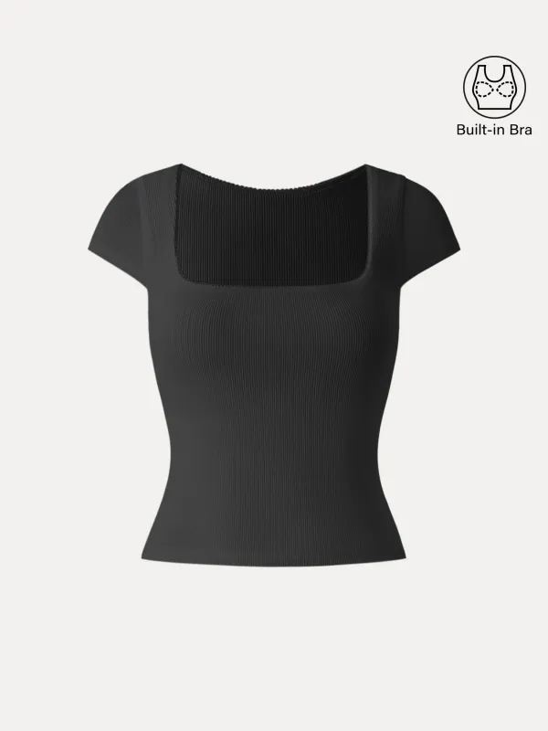Square Neck Cap Sleeve Brami sold by ogl move