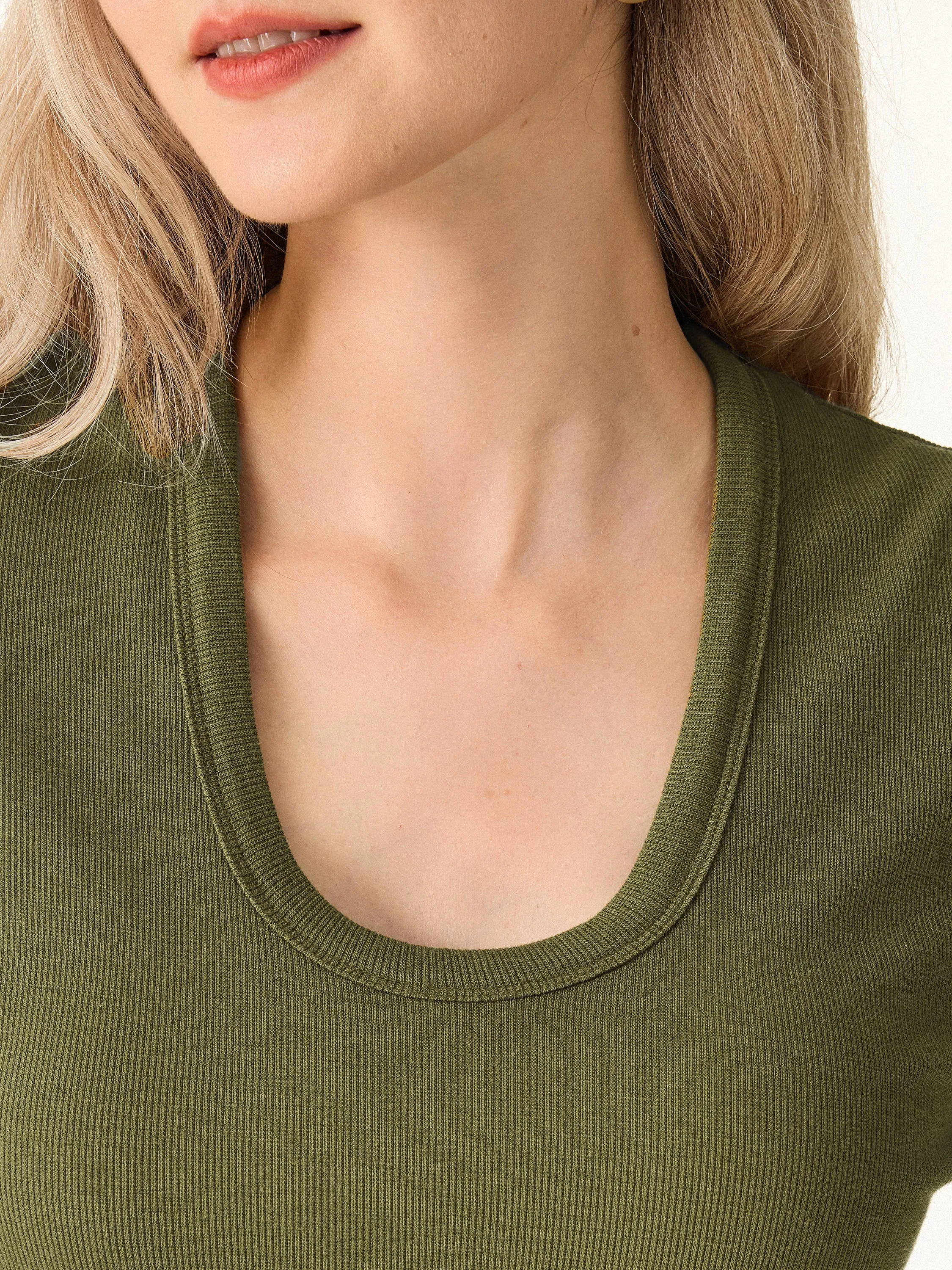 Essential Stretch Cotton U-neck 3/4 Sleeve Brami sold by ogl move product image thumbnail 5