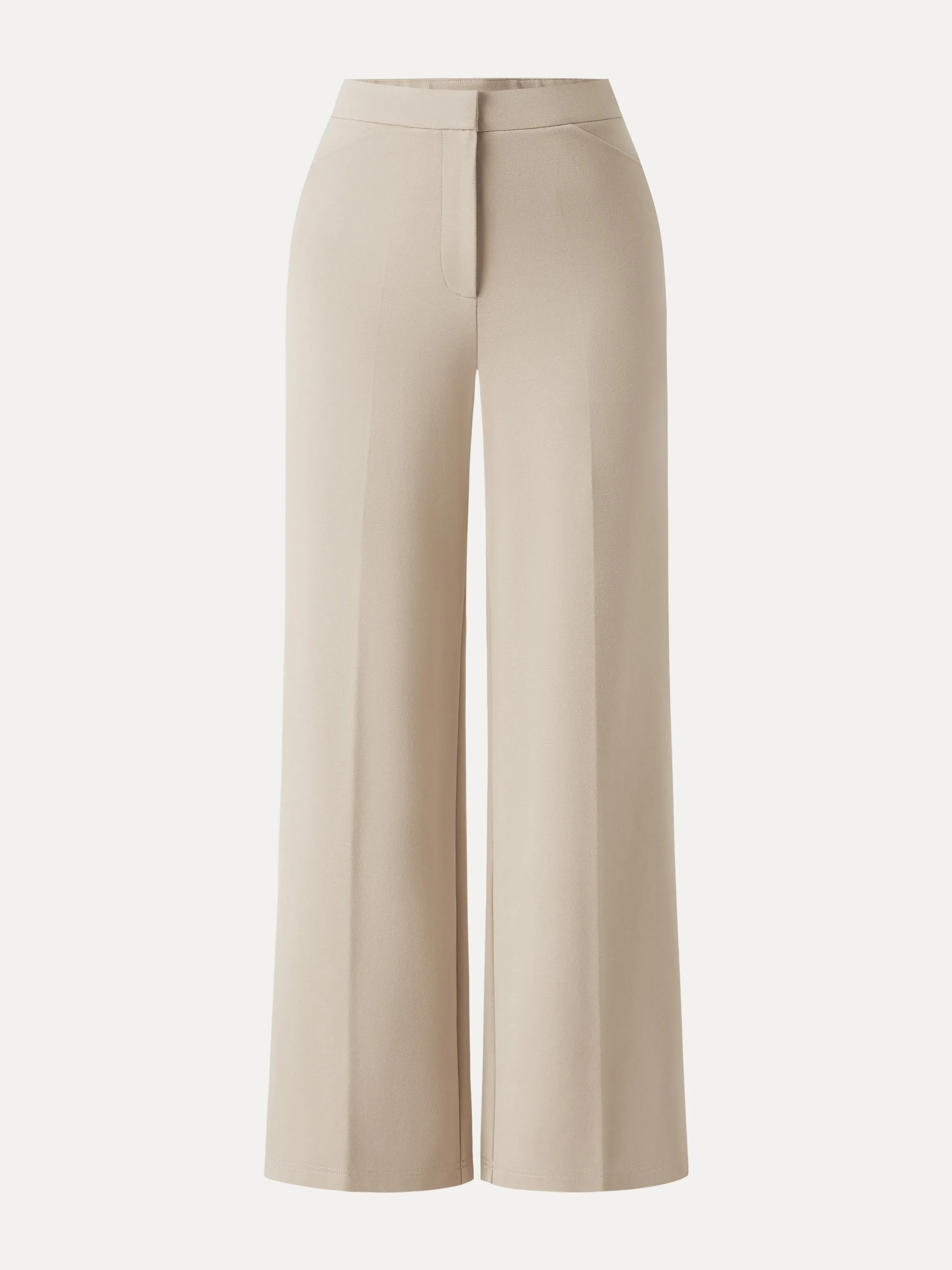 Petite High Rise Straight Leg Cropped Fly-Front Trousers with Pockets sold by OGLmove product image thumbnail 3