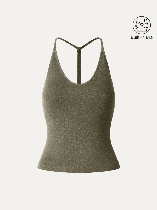 V-neck T-back Airy Brami Tank sold by ogl move