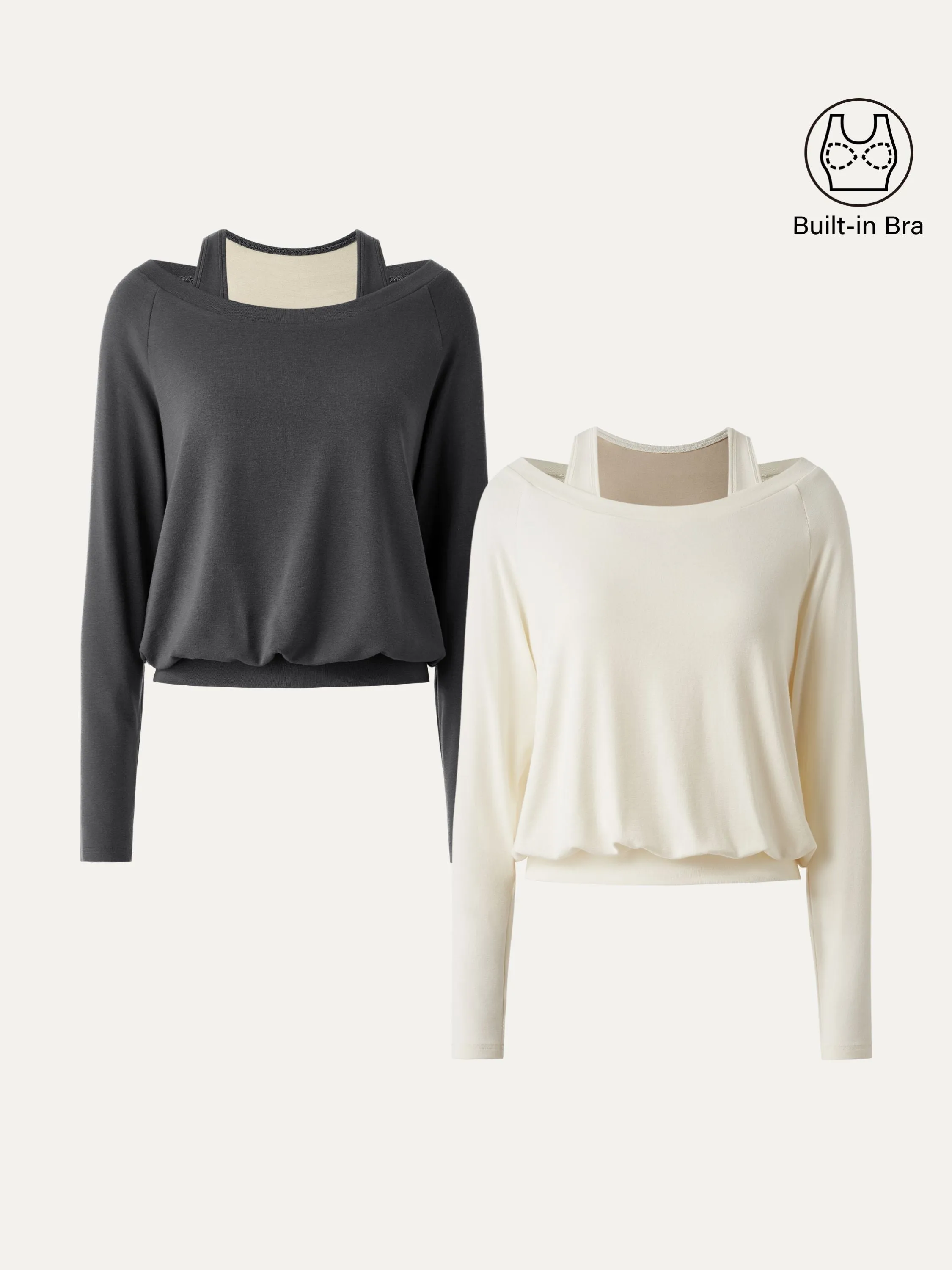 2Pcs Set LiteWarm Multi-Wear Layering Brami Top sold by OGLmove product image thumbnail 5