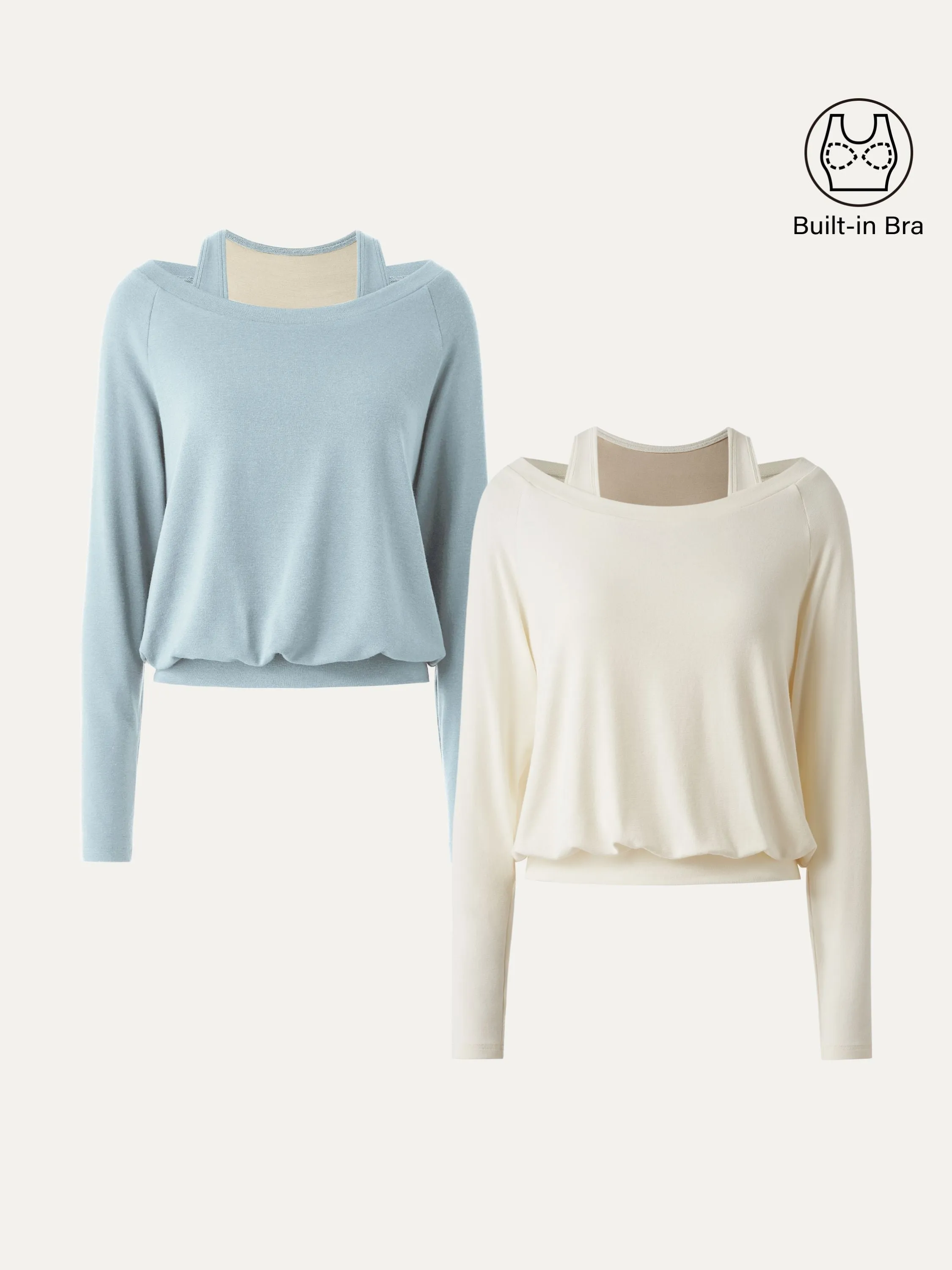 2Pcs Set LiteWarm Multi-Wear Layering Brami Top sold by OGLmove product image thumbnail 3