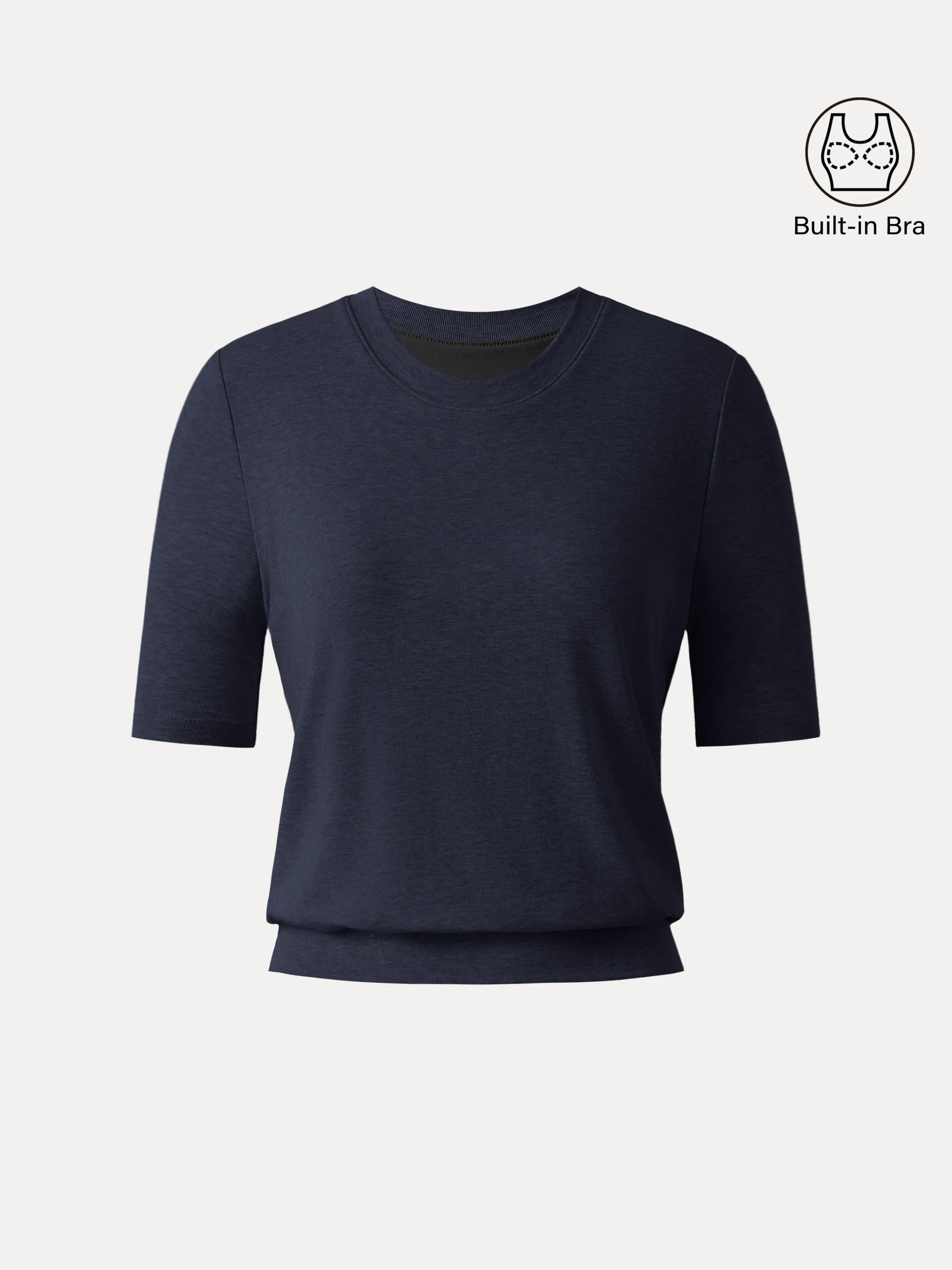 Lyocell Wool Crewneck Brami with Banded Hem sold by OGLmove product image thumbnail 2