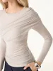 Tencel-Wool Gathered Long Sleeve Brami Top sold by ogl move