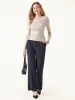 Tencel-Wool Gathered Long Sleeve Brami Top sold by ogl move