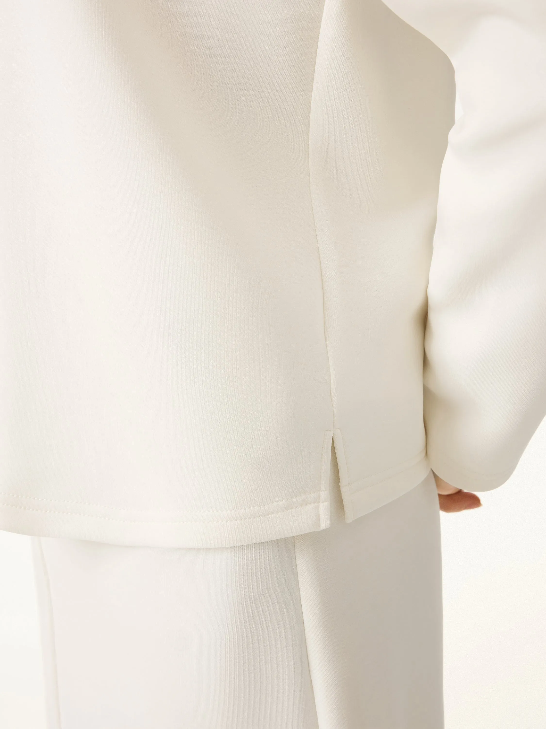 Modal Spacer V-neck Long Pullover Shirt sold by ogl move product image thumbnail 2