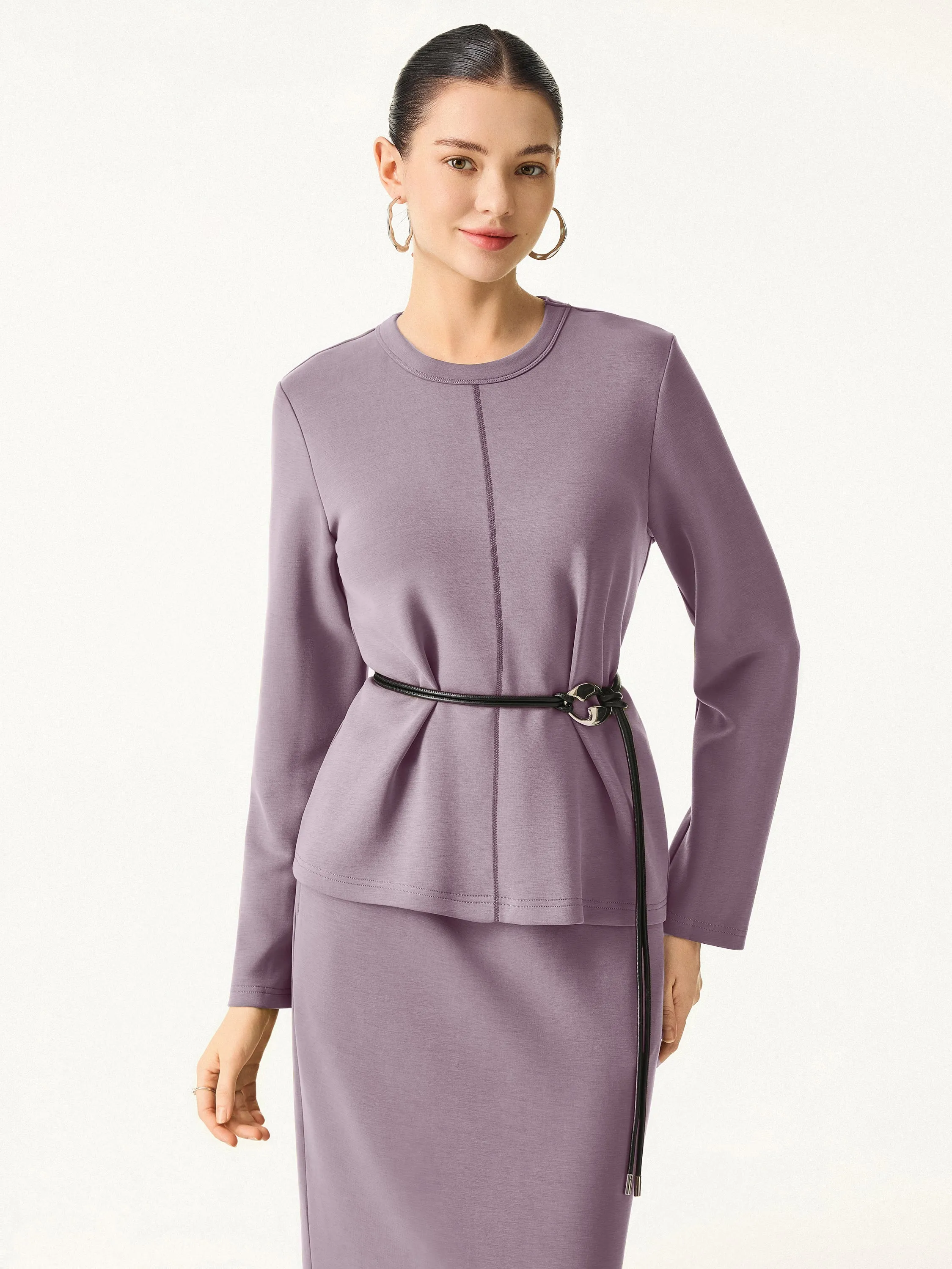 Essential Crew Neck Long Sleeve Pullover Shirt sold by ogl move