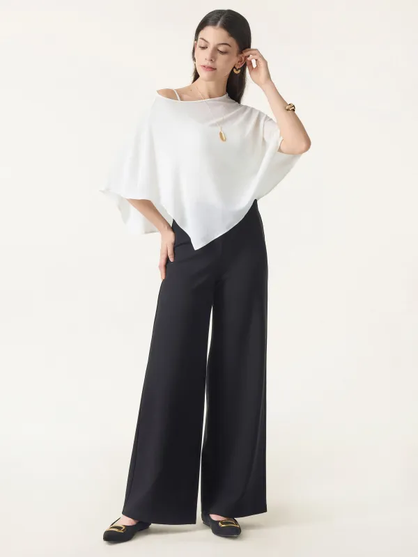 Tummy-Smooth Wide Leg Pull-on Pants with Pockets sold by ogl move