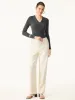 2Pcs Set Stretch Cotton V-Neck Long Sleeve Brami Top sold by ogl move