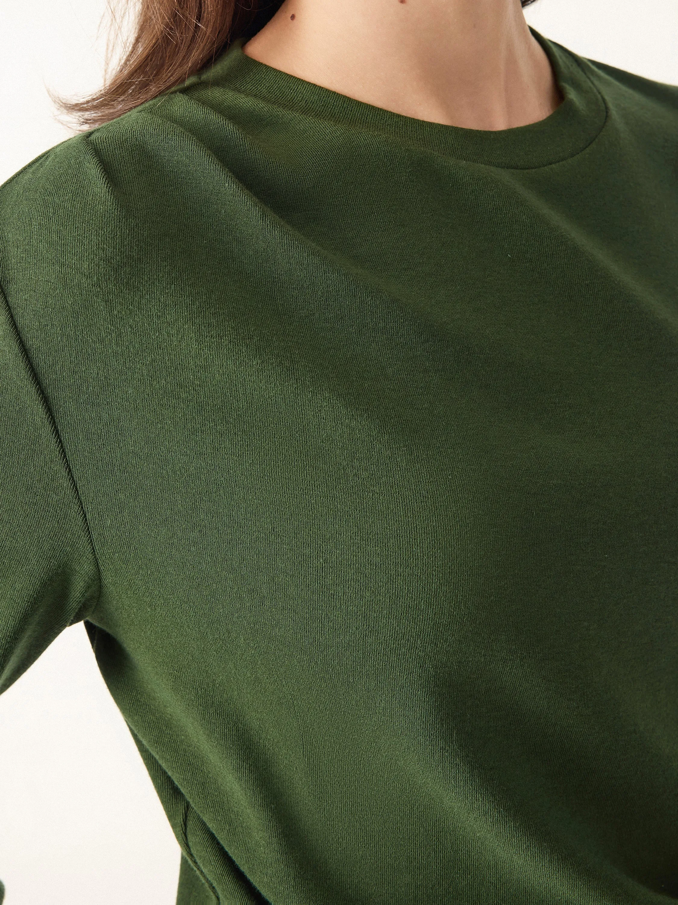 Light Warm Crewneck Tucked Top sold by OGLmove product image thumbnail 5
