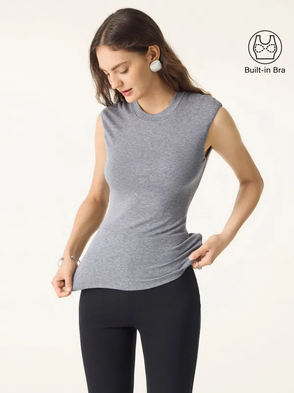 Lyocell Cashmere Crew Neck Wide Shoulder Brami sold by OGLmove