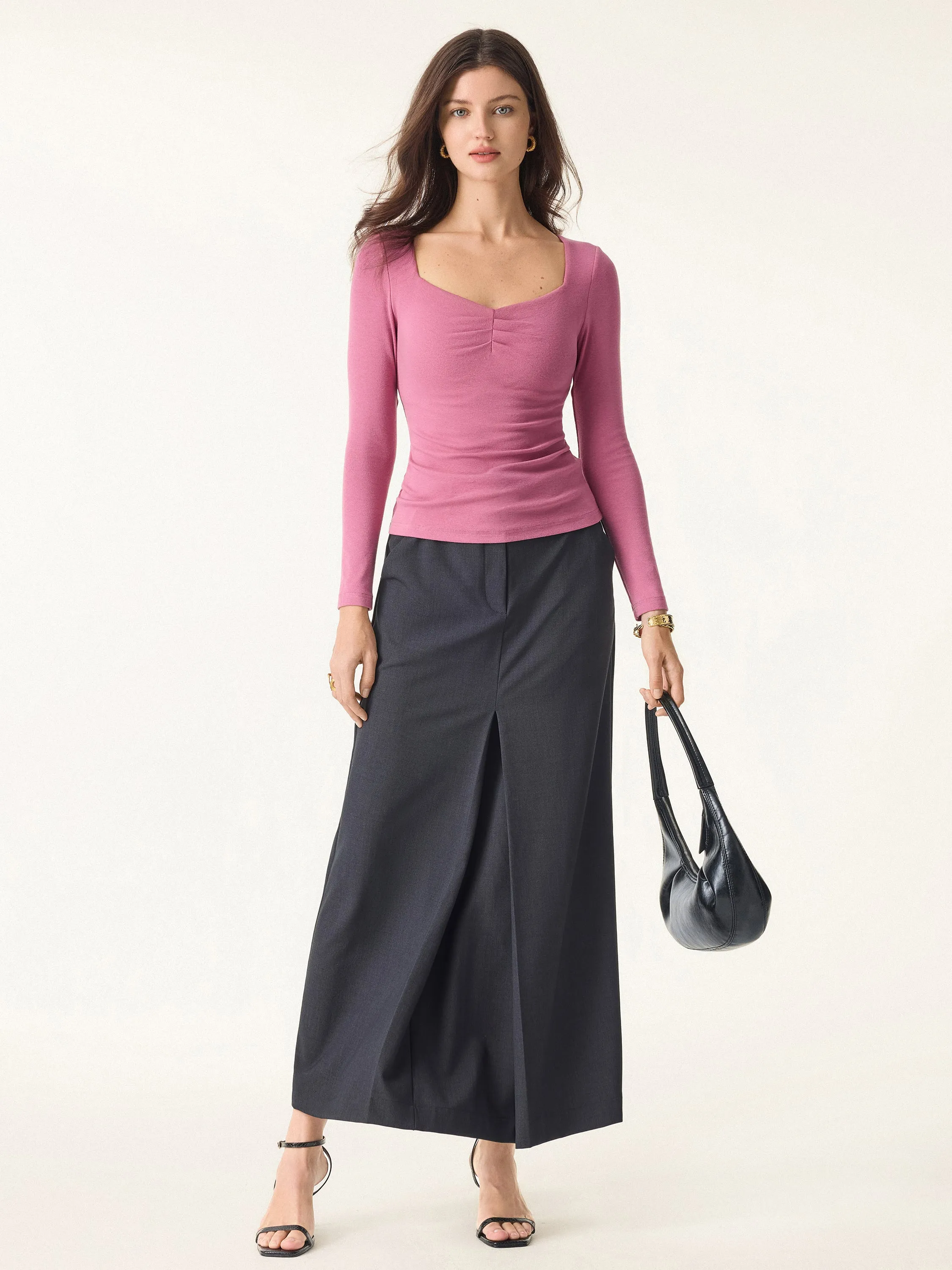 Light Warm Diamond Neck Tucked Brami Top sold by ogl move product image thumbnail 2