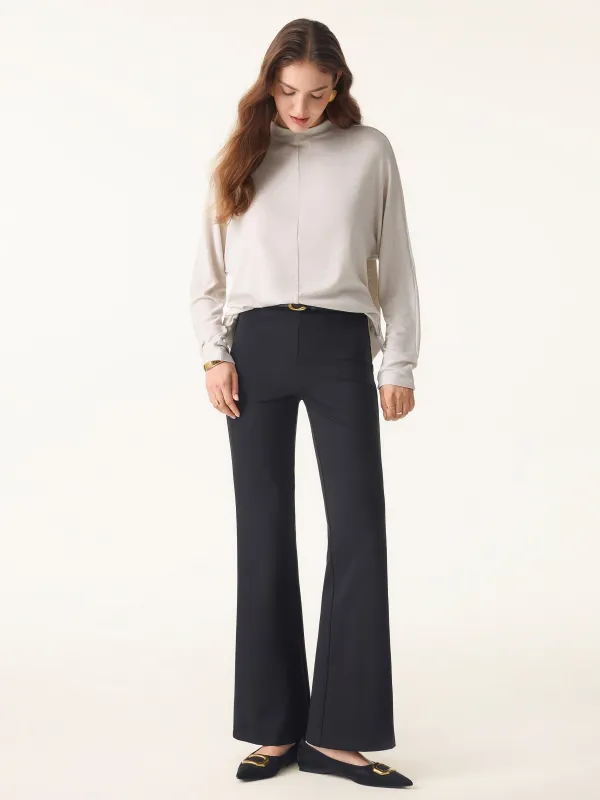 Lyocell Cashmere Relaxed Mockneck Batwing Sleeve Top sold by ogl move