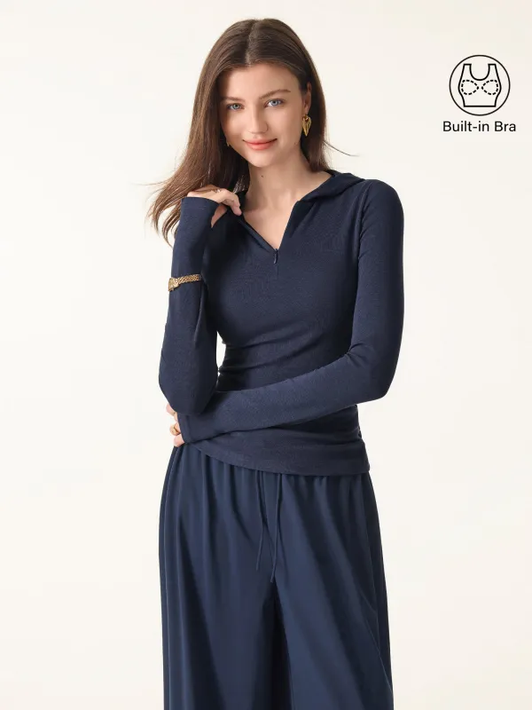 Slim Fitted Quarter Zip Pullover Hoodie sold by OGLmove