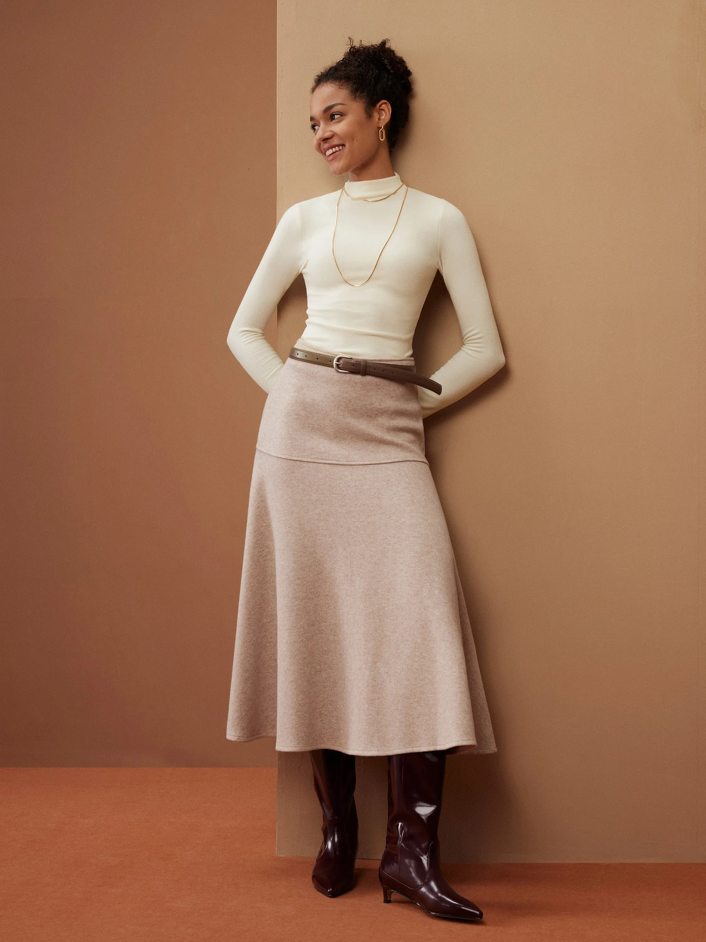 FuzzLuxe Flared Maxi Skirt sold by OGLmove product image thumbnail 2