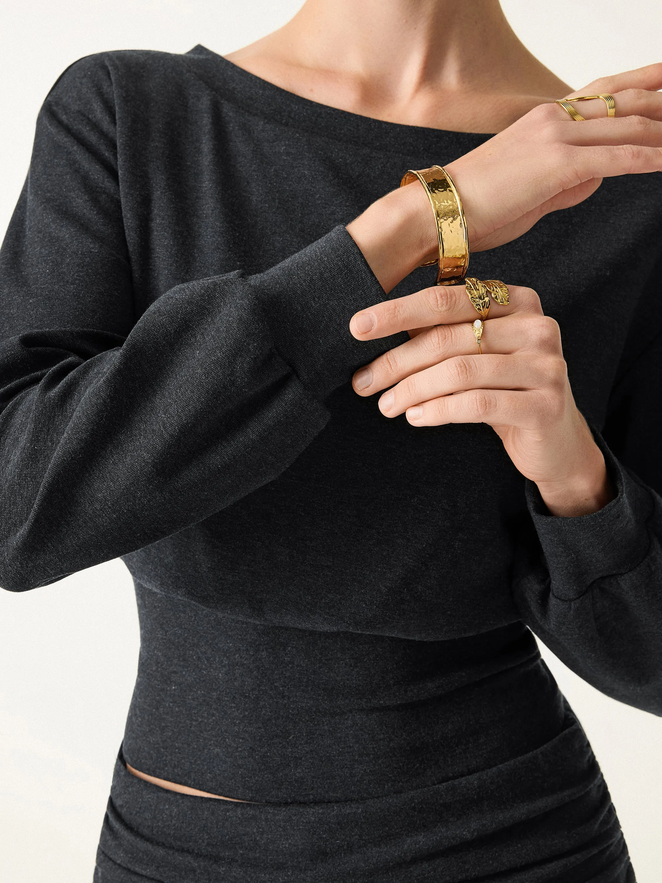 Non-Itchy Wool Blend Boatneck Bra Top sold by OGLmove product image thumbnail 5