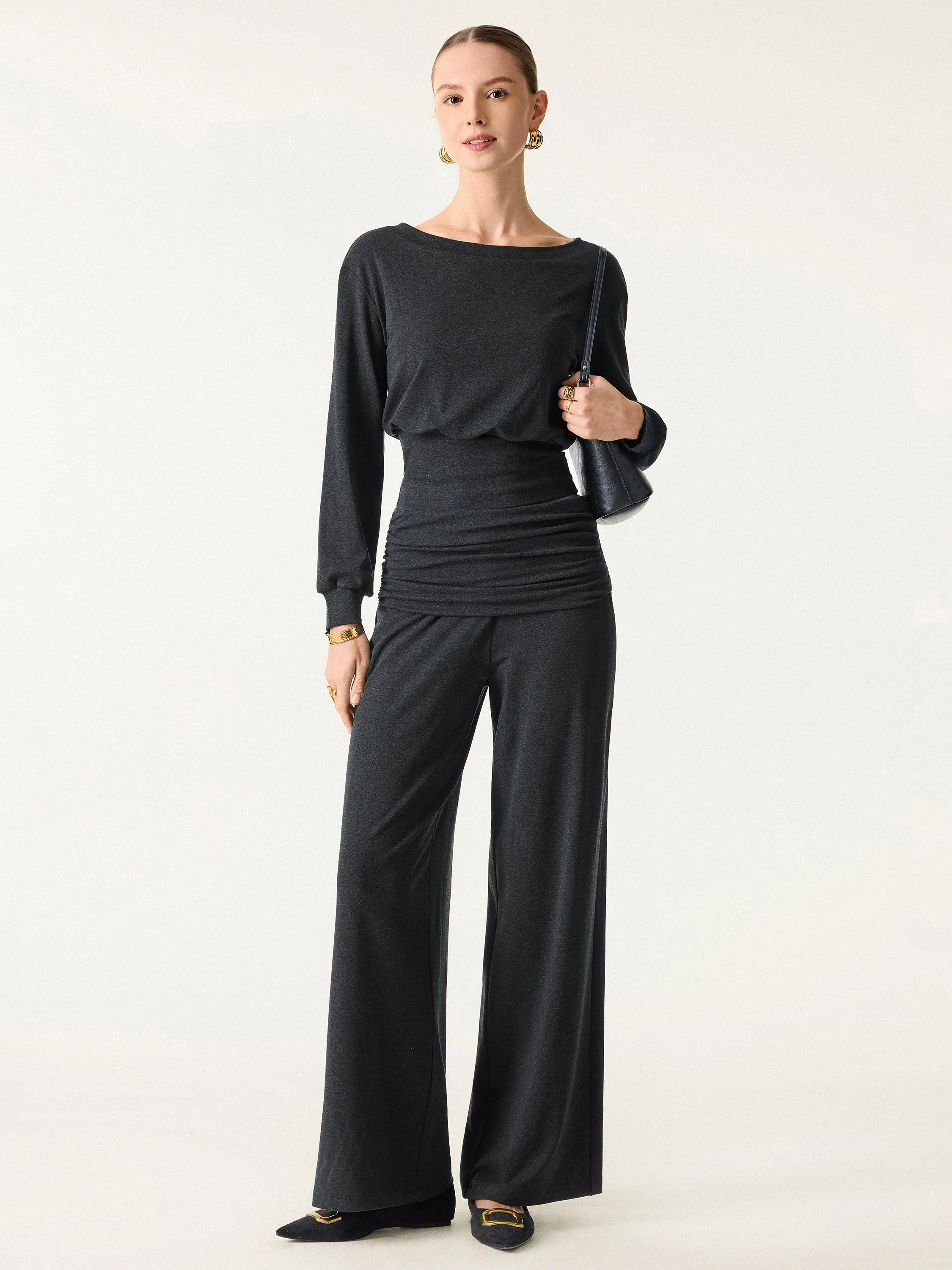 Non-Itchy Wool Blend Boatneck Bra Top sold by OGLmove product image thumbnail 3